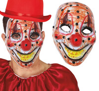 Plastová maska strašidelného klauna