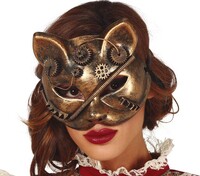 Steampunk maska mačky