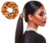 Gumička do vlasov s halloweenskou potlačou