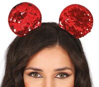Dámska čelenka s flitrami Minnie Mouse