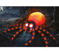 Nafukovacia halloweenska dekorácia pavúka, 180 x 120 cm