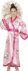 Dievča gejša kimono