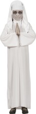 Dievča kostým biela mníška