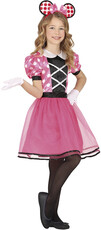 Dievčenský kostým Minnie Mouse, ružový
