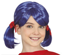 Dievčenská modrá parochňa Magical Ladybug