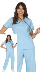 Dámsky kostým zdravotnej sestry, modrý
