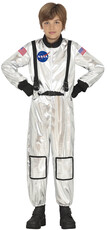 Detský kostým astronauta, strieborný