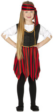 Dievčenský pirátsky kostým s čelenkou