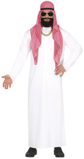 Pánsky kostým arabského šejka, biely