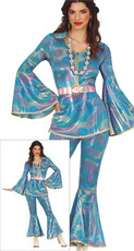 Dámsky disko kostým, modrý