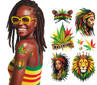 Tetovanie Rasta, 14 x 30 cm