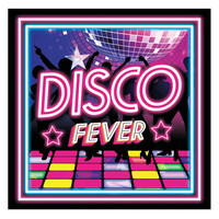 Servítky Disco fever, 80. roky, 12 ks