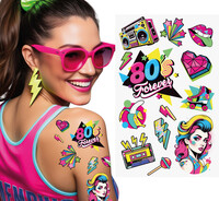 Farebné retro tetovanie, 80. roky