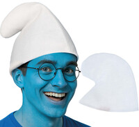 Šmolkovská čiapka, biela