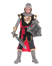Chlapčenský kostým statočného rytiera s kapucňou