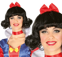 Dámska čierna parochňa Snow White