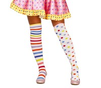 Dámske topánky nad kolená pre klauna