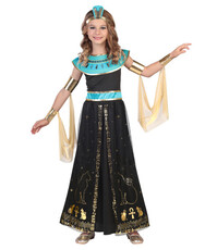 Dievčenský kostým Kleopatry s modrými detailmi
