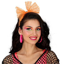 Neónové okrúhle náušnice, 80. roky