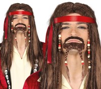 Pánska pirátska parochňa s bradou