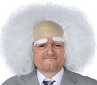 Pánska vedecká parochňa s plešinou/Albert Einstein