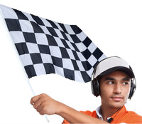 Závodná šachovnicová vlajka, 45 x 30 cm