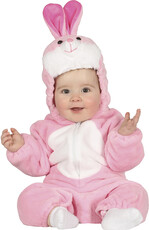 Kostým zajačika pre batoľatá, ružový