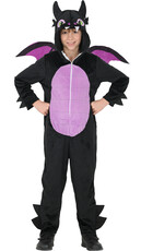 Detský kostým čierny drak