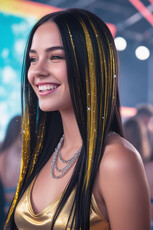 Sada 3 príčeskov, 50 cm