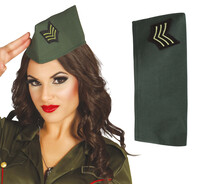 vojenská čiapka, zelená