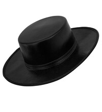 Čierny klobúk pre dospelých