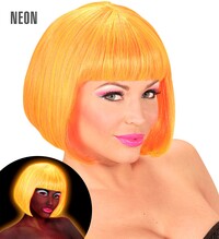 Dámska neónová parochňa Valentina, oranžovo-žltá