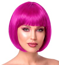 Dámska magenta parochňa, bob účes