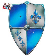 Detský drevený štít s motívom fleur-de-lis, 50 × 32 cm