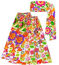 Hippie čelenka a návleky na nohy z 60. rokov
