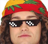 Pixelové okuliare - Thug life