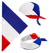Šatka vo farbách francúzskej vlajky