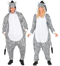 Unisex plyšový kostým zebry
