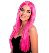 Dámska ružová parochňa v glamour štýle