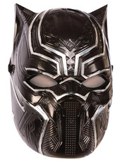 Pánska polomaska Black Panther, metalická