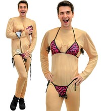 Pánsky kostým striptérky (overal, bikiny)