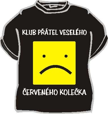 Tričko Klub priateľov veselého červeného