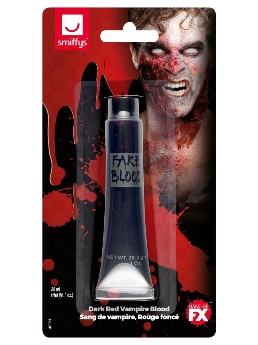 Falošná vampíria tmavo červená krv, gélová (28ml)