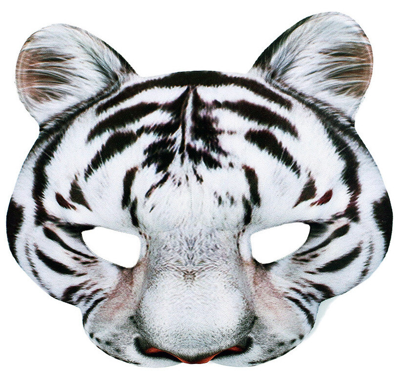 Maska biely tyger