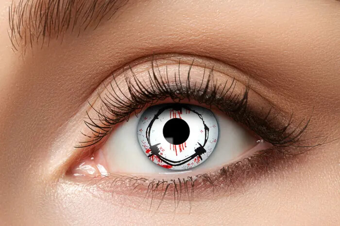 Certifikované týždenné nedioptrické farebné kontaktné šošovky, ostnatý drôt 84095241.W57