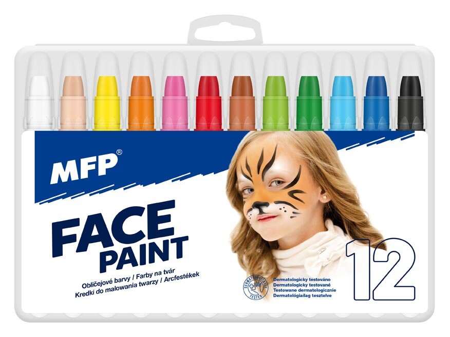 Farby na tvár MFP 12ks sada