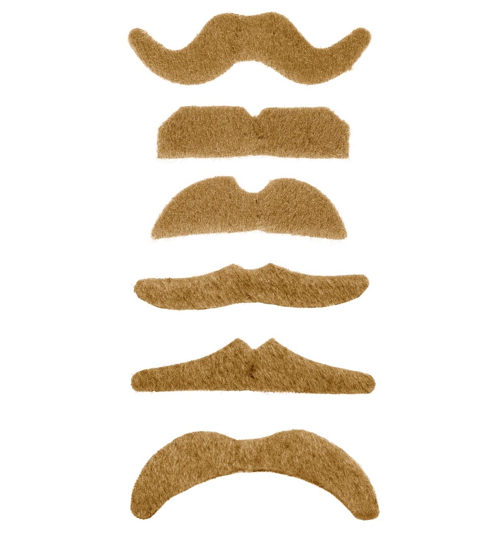 Blond fúzy (6 rôznych typov)