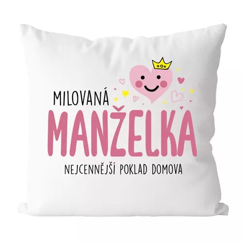 Milovaná manželka - vtipný vankúš