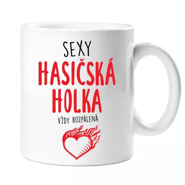 Sexy hasičské dievča - hrnček