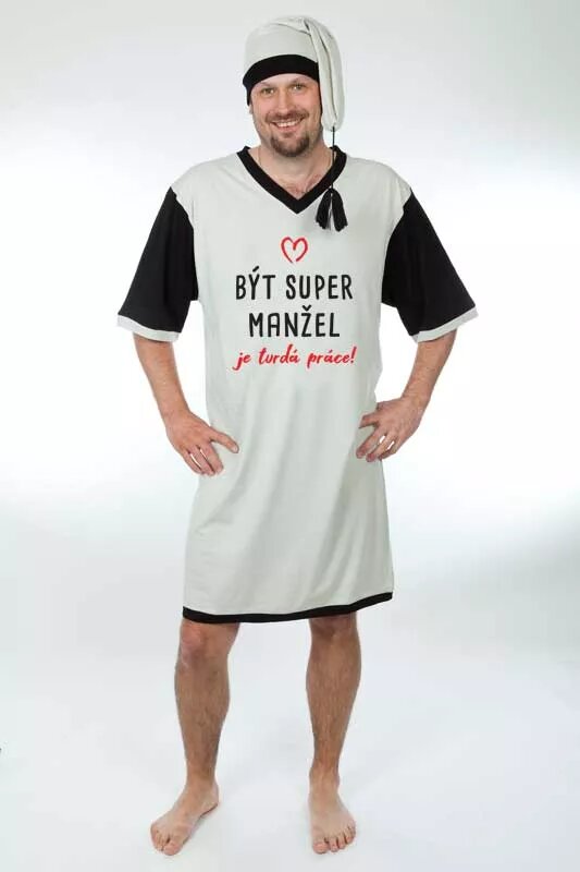 Buď super manžel - Zábavná pánska nočná košeľa Gentleman